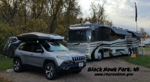 Our 2004 42' Country Coach Intrigue & 2016 Jeep Cherokee Trail Hawk (Escape Pod)